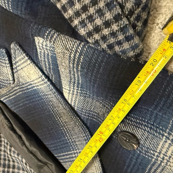 7 For All Mankind M patchwork pea coat mint condition- very beautiful and fun! - Picture 10 of 11